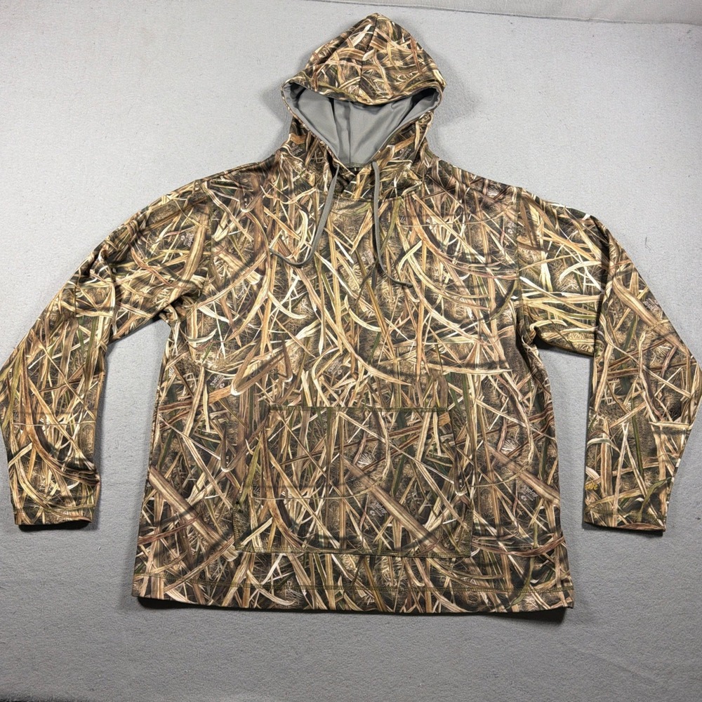 Gamehide Mossy Oak Shadow Grass Blades Hoodie Men XL Pullover Camo Brown Hunting